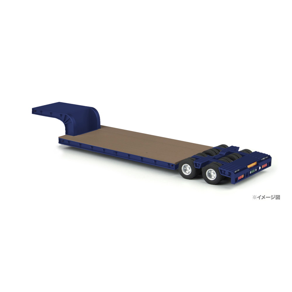 プラッツ 1/50 16輪 中低床重量物運搬用トレーラ ブルーメタリック 完成品 KK1013BWh
