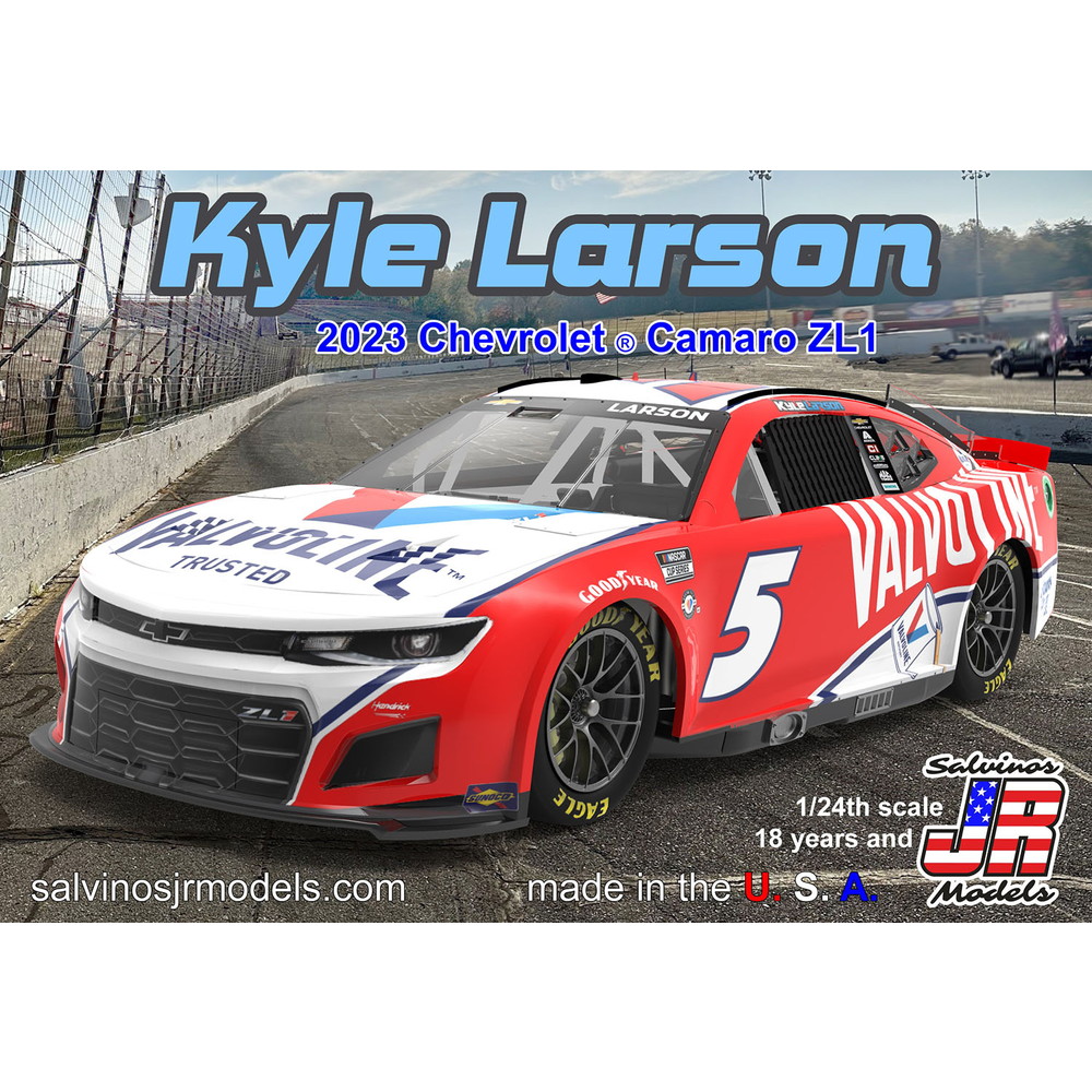 サルビノスJRモデルズ 1/24 カイル・ラーソン #5 VALVOLINE シボレー カマロ NASCAR 2023 HMC2023KLV