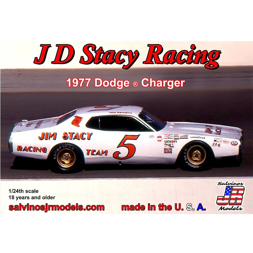 サルビノスJRモデルズ 1/24 ニール・ボネット #5 JD ステイシー レーシング 1977 ダッジ チャージャー プラモデル JSDC1977NBO｜模型・プラモ総合専門店　ホビコレ