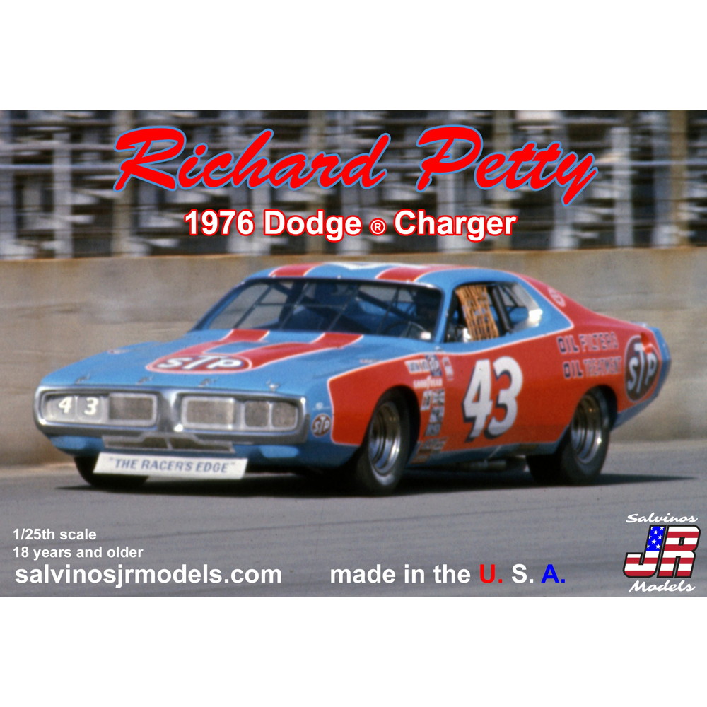 サルビノスJRモデルズ 1/25 リチャード・ペティ 1976 ダッジ・チャージャー プラモデル RPDC1976D