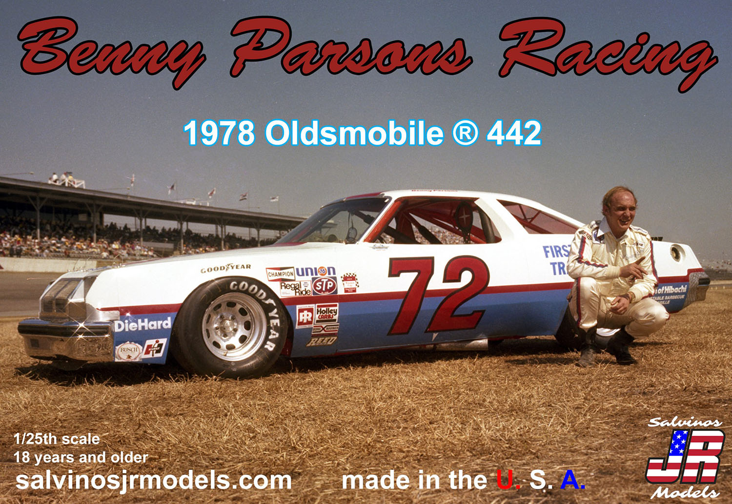 サルビノスJRモデルズ 1/25 NASCAR ベニー・パーソンズ・レーシング 1978 オールズモビル442 #72 ベニー・パーソンズ BPO1978D 7,629円