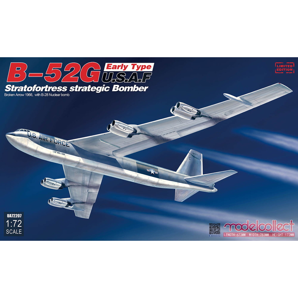 モデルコレクトB-52G Early Type 1/72 ベトナム戦争 1/72 B-52G ストラトフォートレス 前期型(1967-1972) ベトナム
