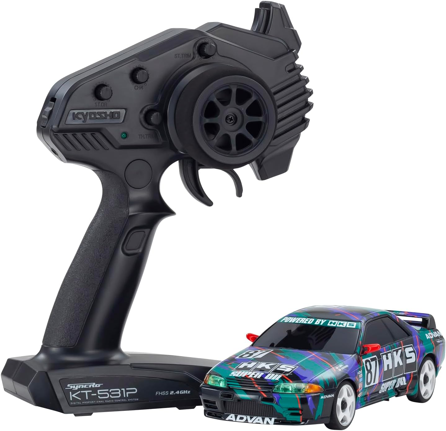 京商 MA-020 r/s HKS スカイライン R32 GT-R 1993#87 電動ラジオコントロール 32652HK