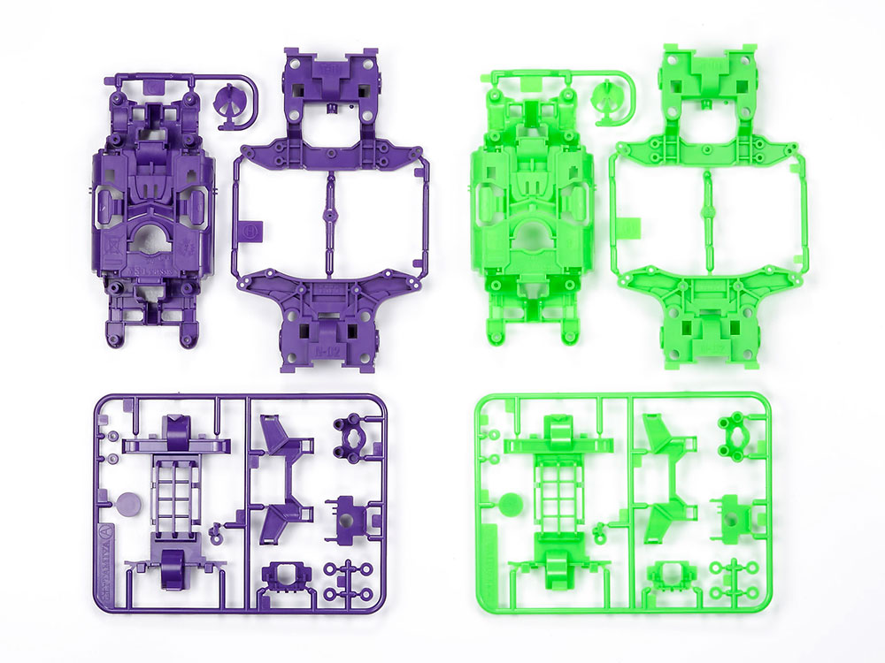 楽天市場】タミヤ ミニ四駆グレードアップパーツ AR蛍光カラーシャーシ