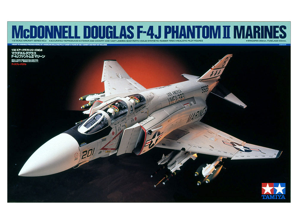 タミヤ 1/32 エアークラフトシリーズ No.8 1/32 マクダネル･ダグラス F-4J ファントムII マリーン プラモデル 60308