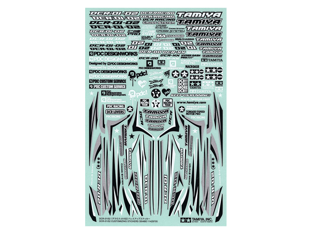 楽天市場】タミヤ ミニ四駆 レーサーズボックスドレスアップステッカー