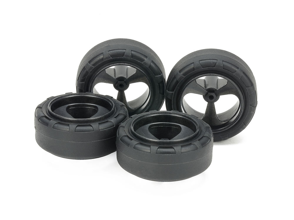 スーパーX・XX ローフリクション小径ナロータイヤ(24mm)&シルバーメッキ ミニ四駆特別企画商品 スーパーX・XX ローフリクション小径