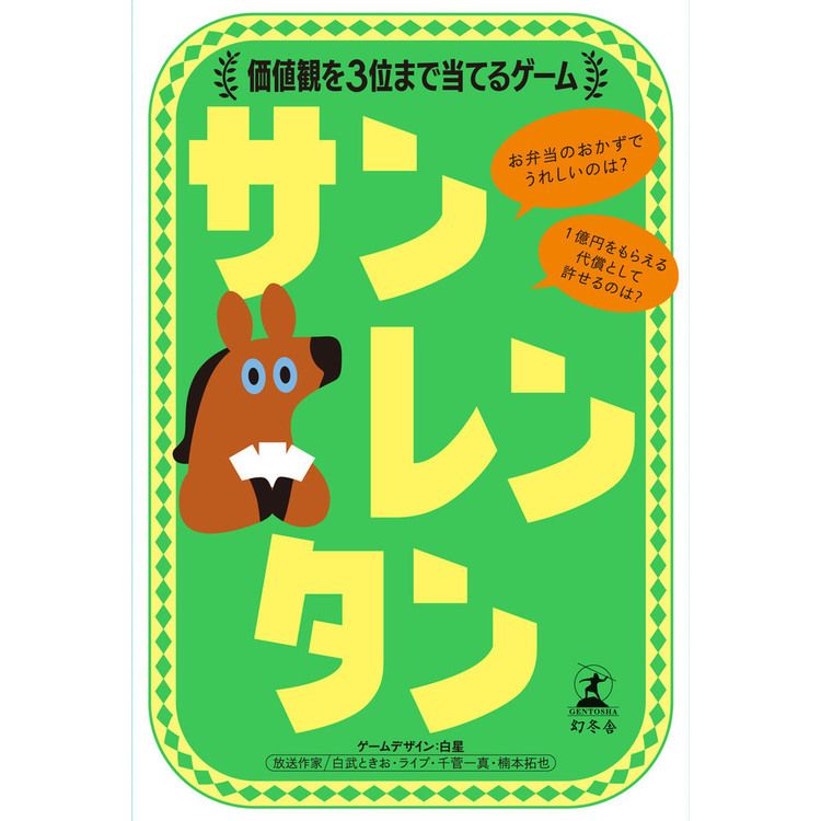 【楽天市場】玩具 おもちゃ カードゲーム サンレンタン 価値観を3位まで当てるゲーム カードゲーム パーティゲーム コミュニケーションゲーム