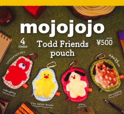 楽天市場】mojojojo Todd Friends pouch 全4種セット【フル