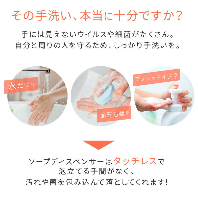 自動ソープディスペンサー 泡タイプ センサー式（2枚目）