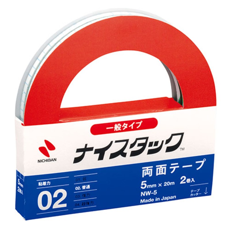 【10個セット】 ニチバン ナイスタック 一般タイプ 5mm×20m NB-NW-5X10 [▲][AS]