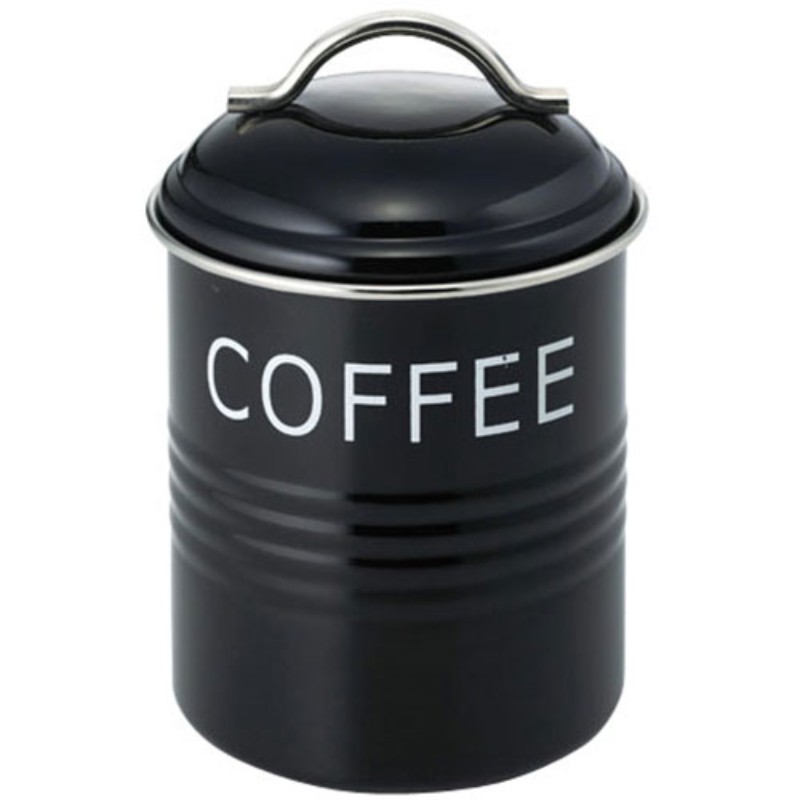【5個セット】 佐藤金属興業 バーネット キャニスター COFFEE 黒 SALUS204415X5 保存容器 キッチン雑貨 [▲][AS]