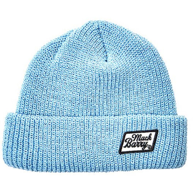 MACK BARRY マクバリー 【BEANIE(ビーニー)】 CLASSIC PATCH SHORT BEANIE スカイブルー MCBRY71556 帽子 [▲][AS]