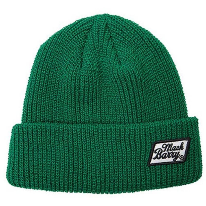 MACK BARRY マクバリー 【BEANIE(ビーニー)】 CLASSIC PATCH SHORT BEANIE ディープグリーン MCBRY71686 帽子 [▲][AS]