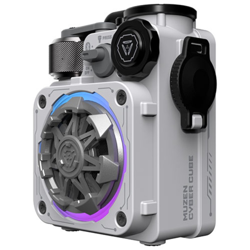 Muzen Cyber Cube Premium Bluetooth スピーカー ホワイト MW-PVXLI-Premium [▲][AS]