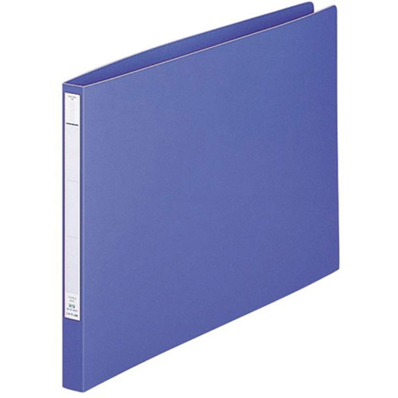 【5セット】 LIHIT LAB. パンチレスファイル(HEAVY DUTY) A3E ネイビー F376-9-NVX5 事務用品 [▲][AS]