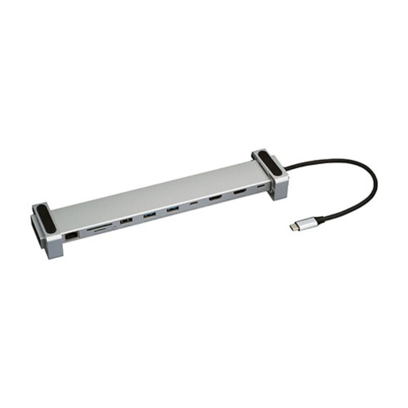 ナカバヤシ Type-C10in1PCスタンドドック シルバー UD-C06SL [▲][AS]｜ホビナビ 店