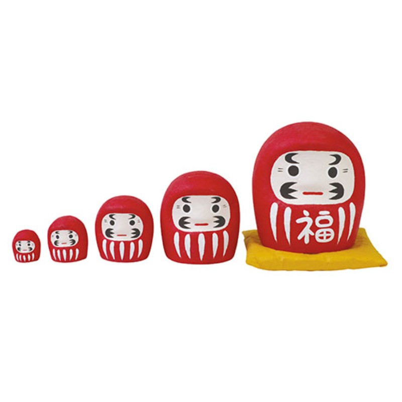 新品　はりこーシカ　だるま　ダルマ　マトリョーシカ 楽天市場】【送料無料】 はりこーシカだるま(赤) 5体 コンパクト