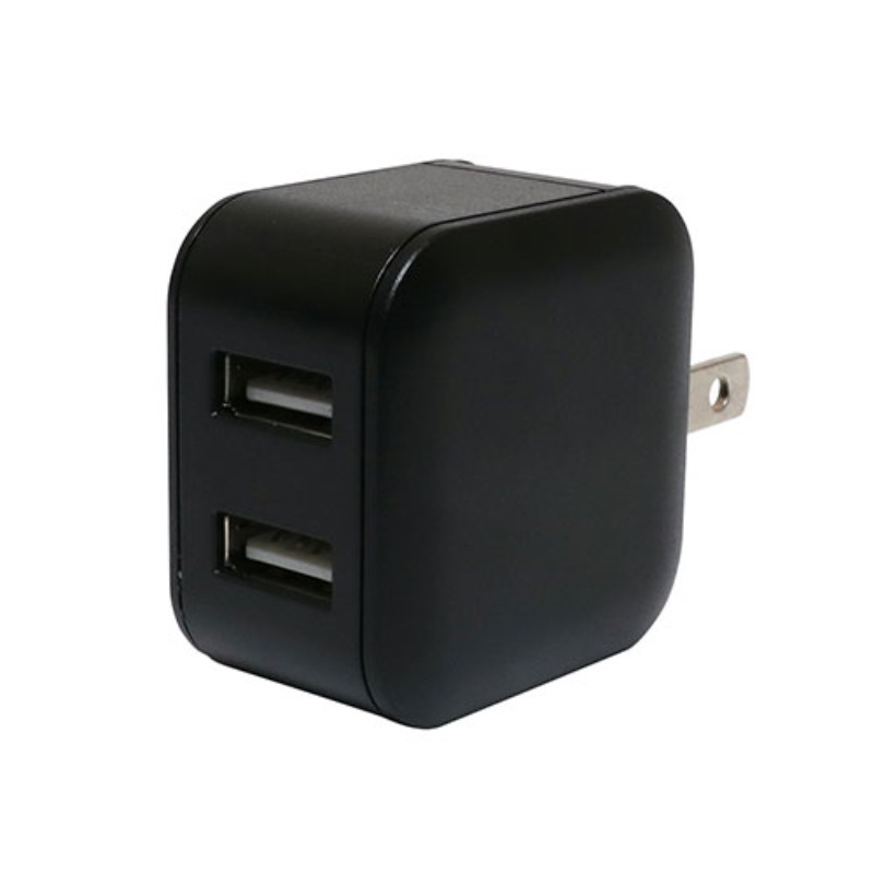 【5個セット】 ミヨシ USB-ACアダプタ 2.4A 自動出力制御機能付 ブラック IPA-US03/BKX5 [▲][AS]