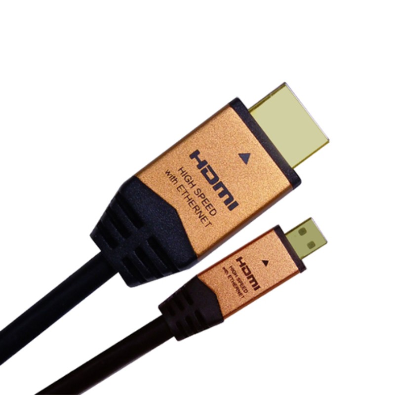 【5個セット】 HORIC HDMI MICROケーブル 3m ゴールド HDM30-018MCGX5 [▲][AS]