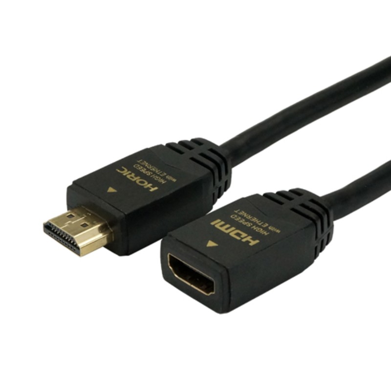 【5個セット】 HORIC HDMI延長ケーブル 2m ブラック HDFM20-123BKX5 [▲][AS]