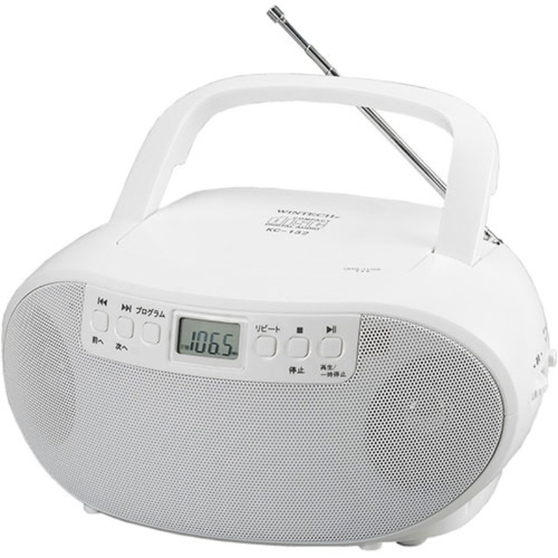 WINTECH CDラジオ KC-132W ホワイト 家電 [▲][AS] 5,805円