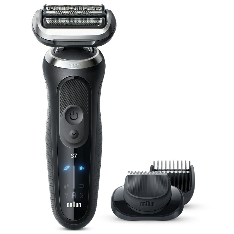＼最大400円OFFクーポン！7日9:59迄／【BRAUN/ブラウン】 密着シリーズ7 充電式 シェーバー 72-N1500s ブラック [▲][KM]
