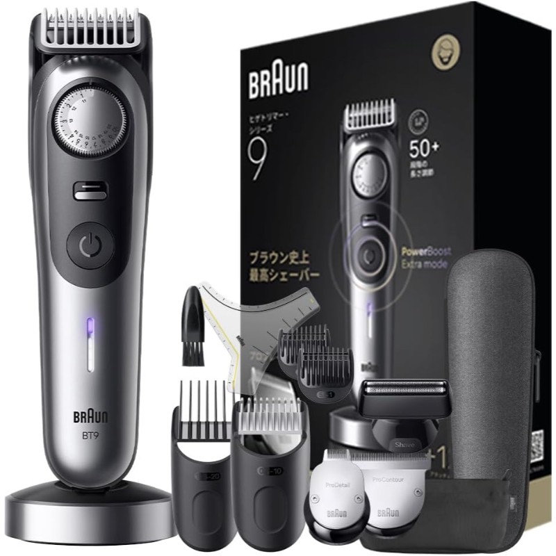 ＼最大400円OFFクーポン！7日9:59迄／【BRAUN/ブラウン】 シリーズ9 ヒゲトリマー BT9560 メンズ シェーバー [▲][KM]