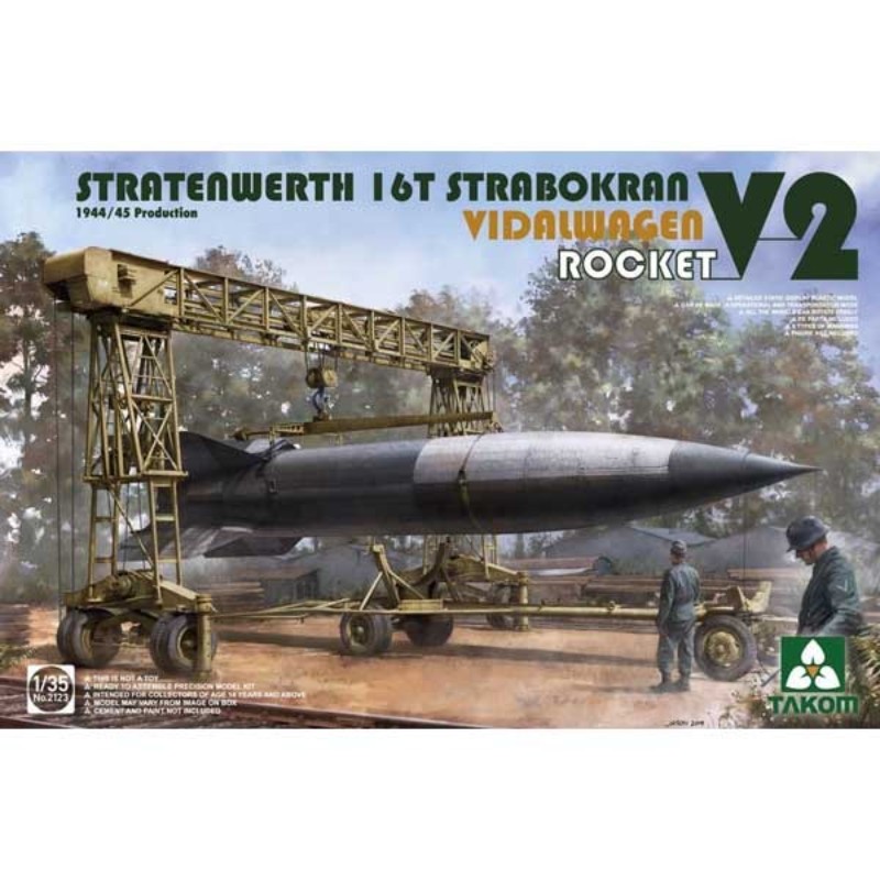 【(株)ビーバーコーポレーション】 タコム 1/35 シュトラーテンヴェルト社16tガントリークレーン w/フィダルワーゲン＆V2ロケット 1944/45年生産 [▲][ME]