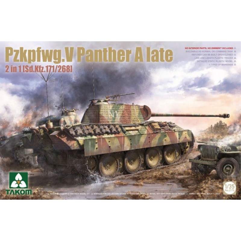 【(株)ビーバーコーポレーション】 TKO2176 タコム 1/35 パンター A 後期型 2 in 1 （Sd.Kfz.171/268） プラモデル [▲][ME]