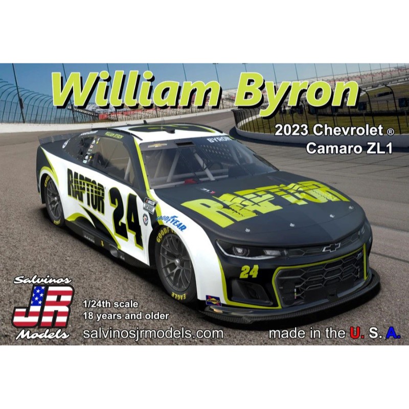 【(株)ビーバーコーポレーション】 サルビノス 1/24 NASCAR 2023 カマロ ZL1 ヘンドリックスモータスポーツ 「ウイリアム・バイロン」 ラプター [▲][ME]