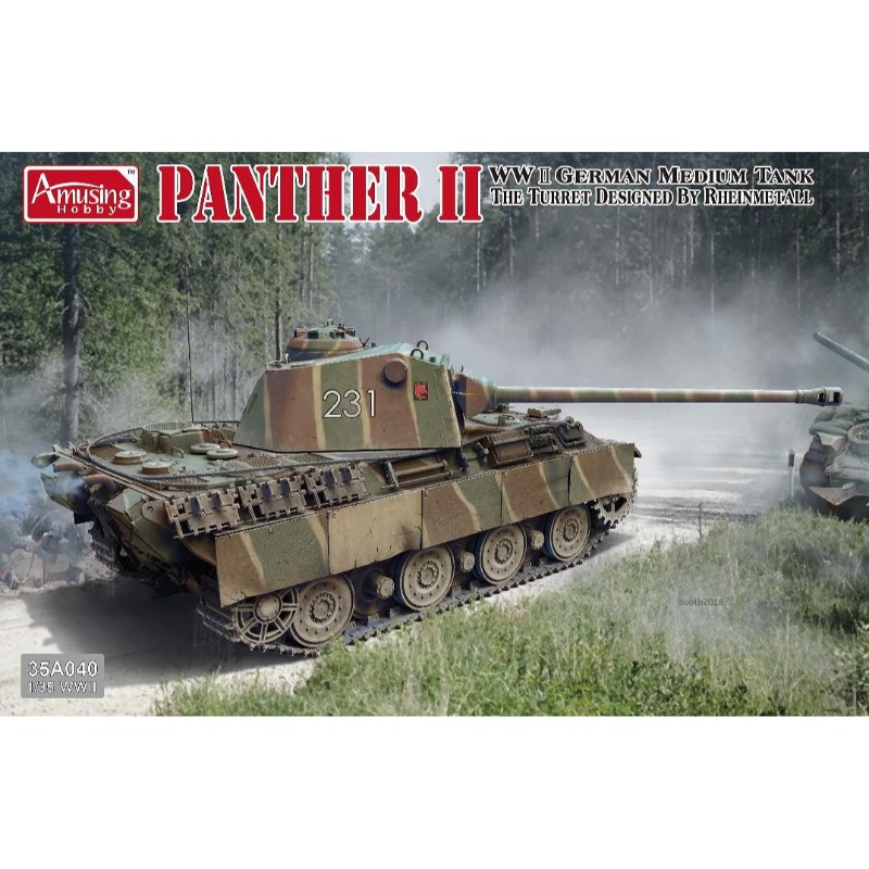 ＼最大400円OFFクーポン！7日9:59迄／【(株)ビーバーコーポレーション】 AMH35A040 アミュージングホビー 1/35 ドイツ中戦車 パンターll ラインメタル砲塔 ミリタリー [▲][ME]
