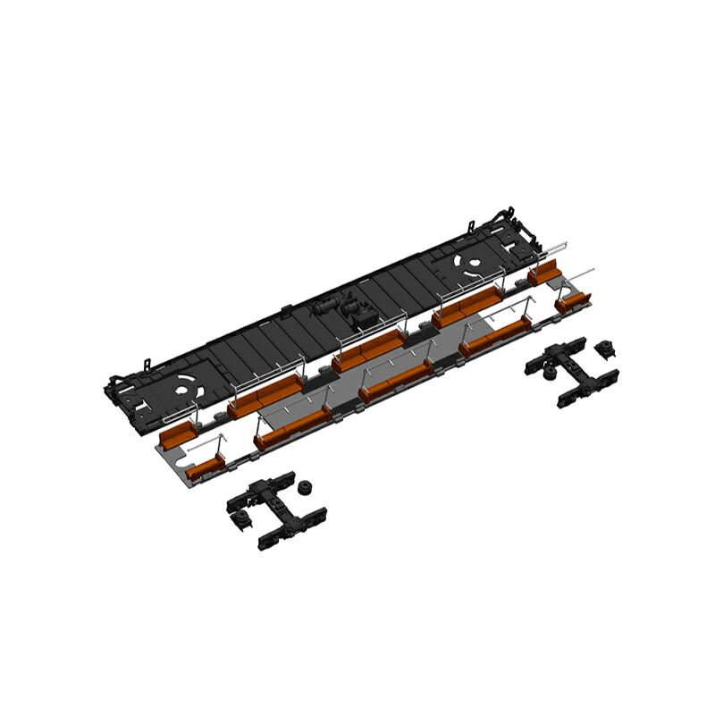 【ピーエムオフィスエー】 PP116 201系走行化キットB 床下機器・座席付属(サハ201用) [▲][ME]