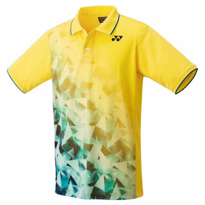 YONEX バドミントンゲームシャツ イエローストライプ ユニM ヨネックス（YONEX）（キッズ）バドミントンウェア ジュニア
