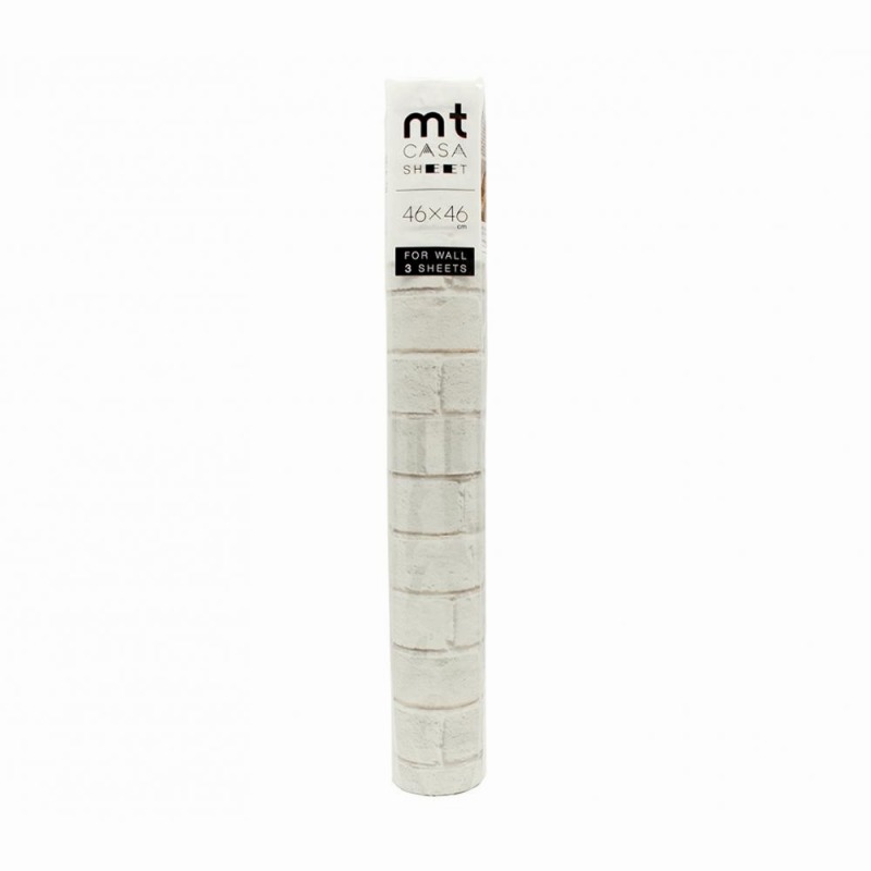 楽天市場 Mt Casa Sheet 壁用 白レンガ 460mm角 3枚パック Mt03ws4606 壁紙 装飾フィルム Ab ホビナビ