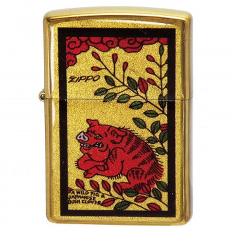 本物新品保証 Zippo 金箔エポ 花札 萩に不良猪 Ab Www Seletivoetapa Com Br