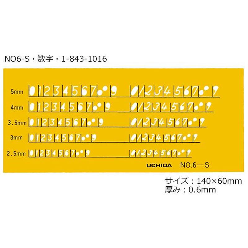 製図用 テンプレート 数字 イエロー AB 誕生日/お祝い