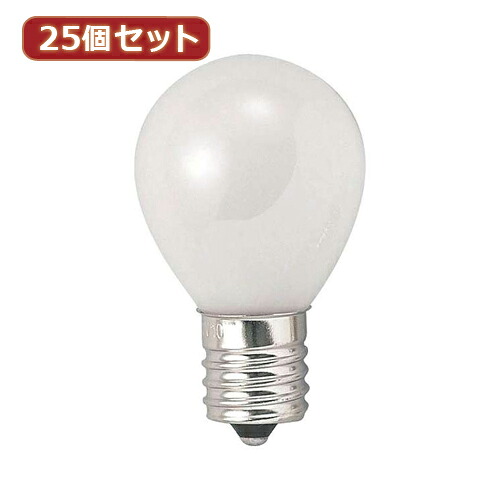 YAZAWA 25個セット クリプトンミニランプ25W形フロスト KS351722FX25 家電 照明器具[▲][AS]