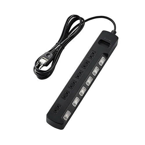【5個セット】エレコム 雷ガードタップ/個別スイッチ/6個口/2.5m/ブラック T-K5A-2625BKX5 [▲][AS] 11,012円