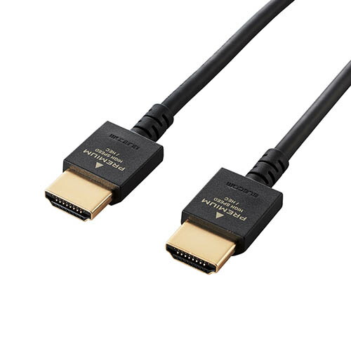 【5個セット】エレコム HDMIケーブル/Premium/やわらか/1.5m/ブラック DH-HDP14EY15BKX5 [▲][AS]