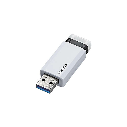 【5個セット】エレコム USBメモリー/USB3.1(Gen1)対応/ノック式/オートリターン機能付/64GB/ホワイト MF-PKU3064GWHX5 [▲][AS]