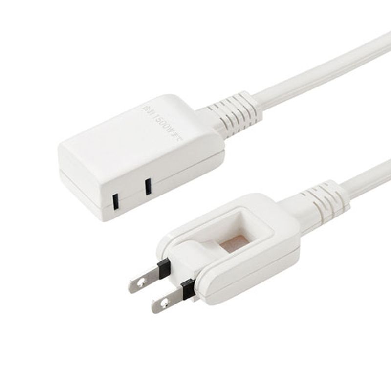 【5個セット】 サンワサプライ マイクロタップ 2個口 0.2m ホワイト TAP-M602WX5 [▲][AS]
