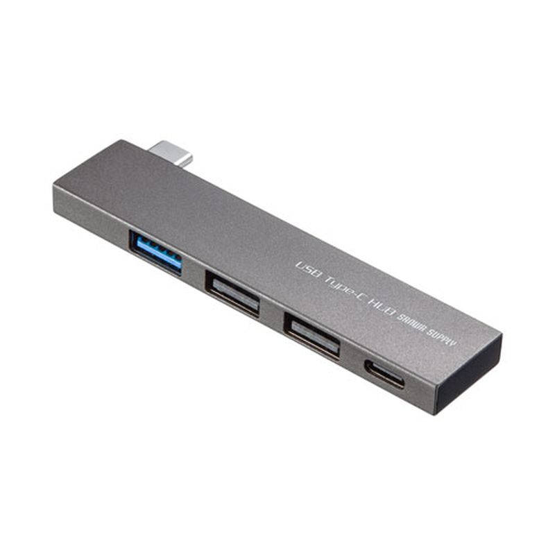 【5個セット】 サンワサプライ USB Type-C コンボ スリムハブ USB-3TCH21SNX5 [▲][AS]