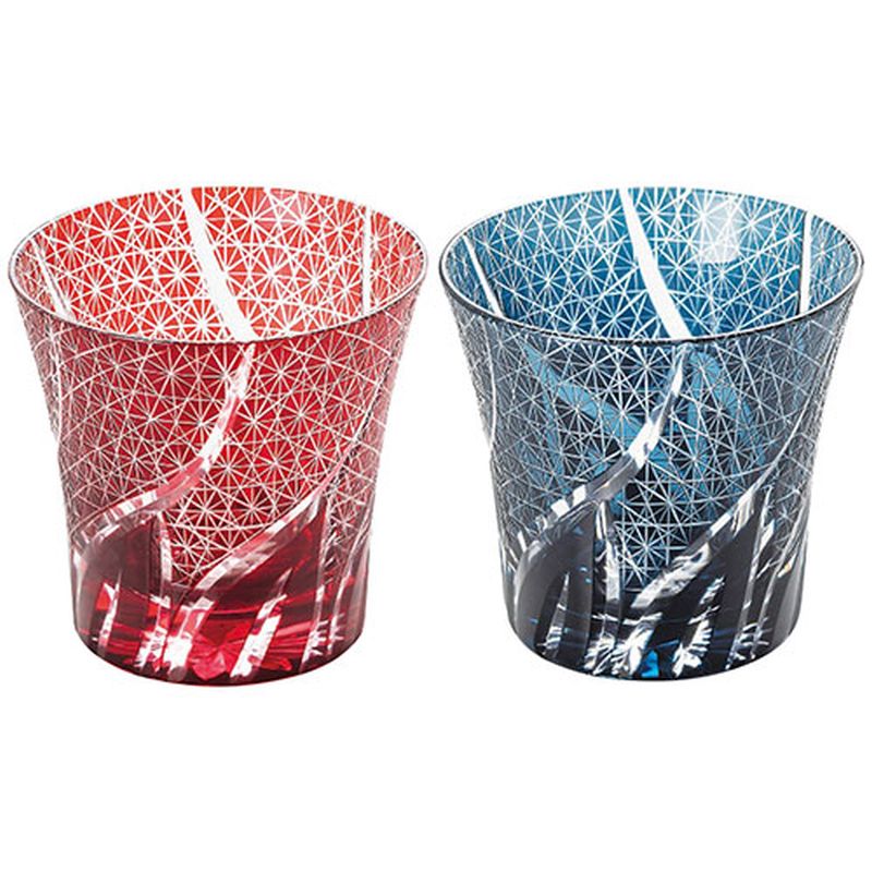 ＼最大400円OFFクーポン！7日9:59迄／手づくり切子タンブラー2客セット 6141-050 切子グラス [▲][AS]