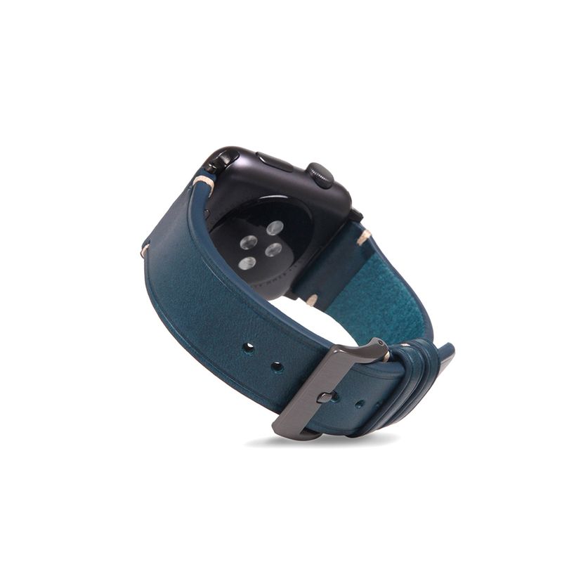 人気ブランド アップルウォッチ バンド イタリア レザー Italian Buttero Leather for Apple Watch 41 40  38mm ブルー R fucoa.cl