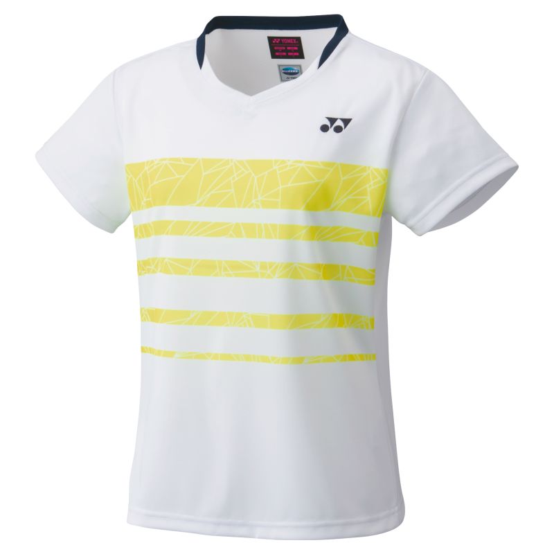 ウィメンズゲームシャツ 011 ホワイト XO テニス バドミントン ウエア 