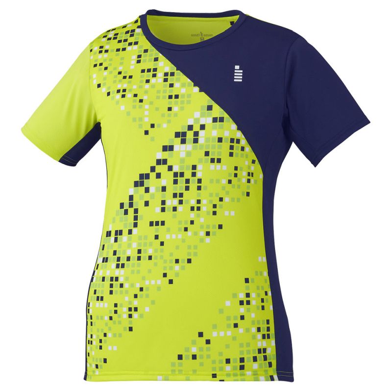 超激安特価 レディース ゲームシャツ 54 ライムイエロー XL テニス 
