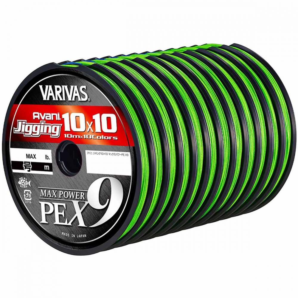 VARIVAS バリバス アバニ ジギング10X10マックスパワーPE X9 連結 12号 12個入り|HOBIS
