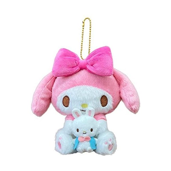 白猫バレリーナ　マイメロ　マイメロディ　ぬいぐるみ　マスコット マイメロディ 【予約】マスコットホルダー（白猫バレリーナ