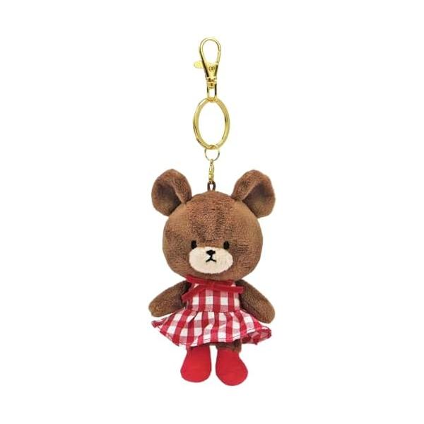 * vintage bear ❀ * 茶色いギンガムチェックおズボン クマさん vintage bear ❀ * 茶色いギンガムチェックおズボン クマさん